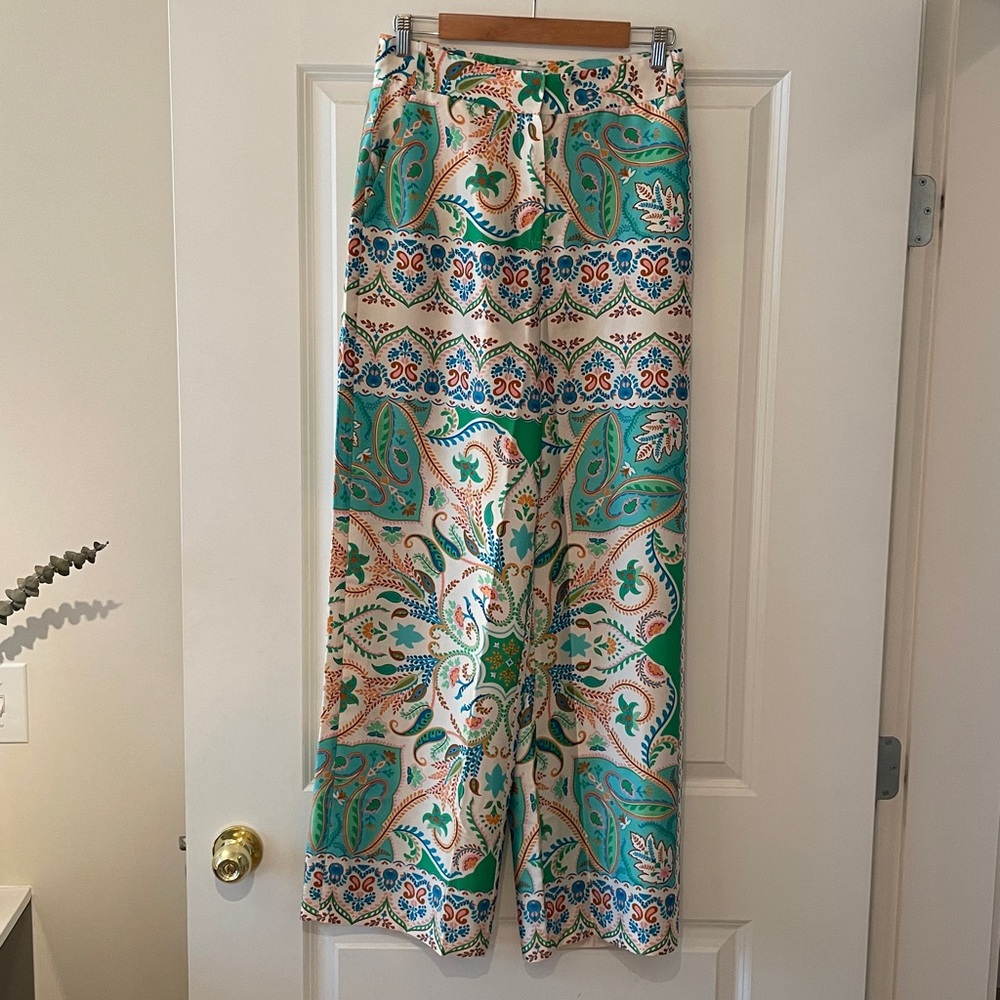 Mango Multicolor Paisley Pants